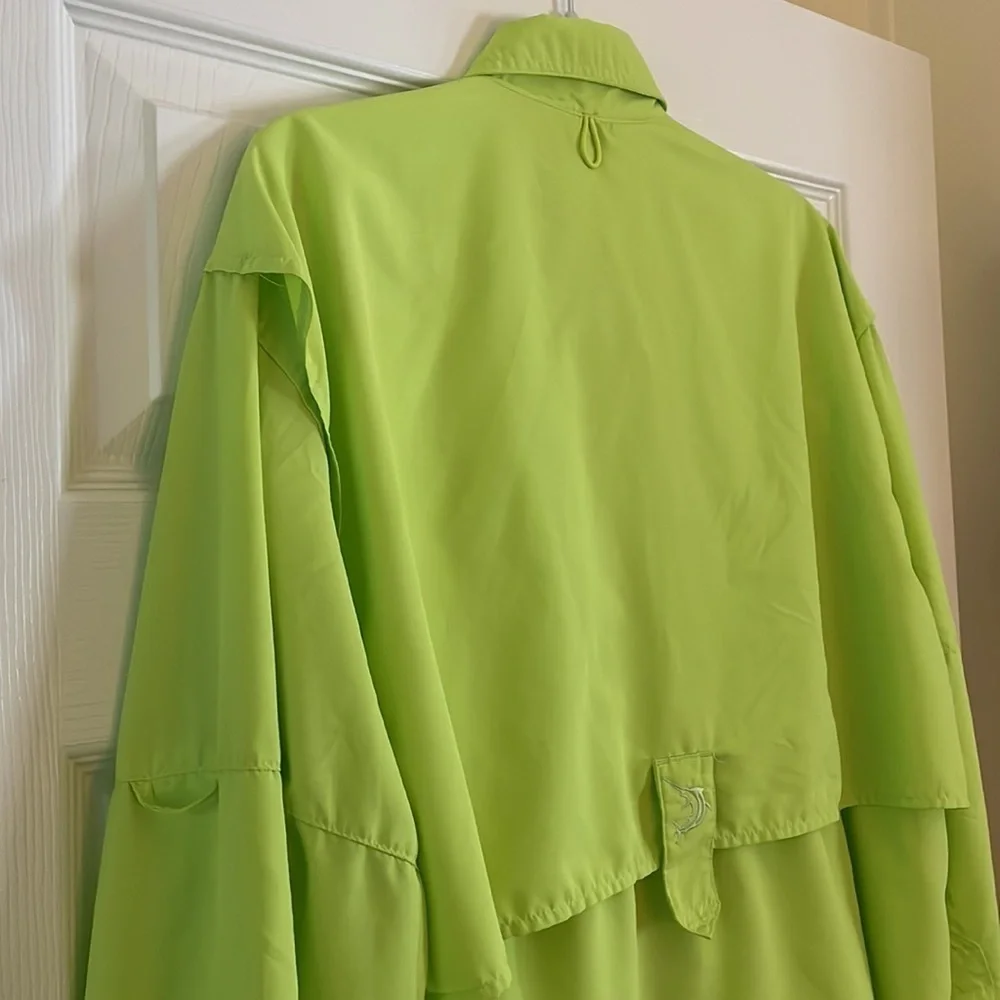 REEL Legends Lime Green Fishing Shirt - Medium - Picture 10 of 11